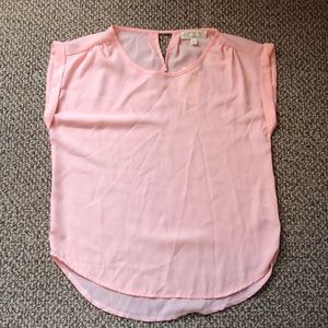 NWT Sheer Pink Blouse